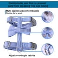 thumbnail image 3 of UPITOR Escape Proof Cat Harness and Leash Set - Lightweight and Breathable - Adjustable for Small Pets for Cat for Pet Cat Kitten Puppy Rabbit Ferret(Blue,S), 3 of 7