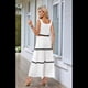 thumbnail image 4 of Conjunto de Playa de Verano de 2 Piezas para Mujer, Informal, Sin Mangas, Camiseta Corta y Falda Larga de Cintura Alta. M, 4 of 9
