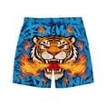 thumbnail image 5 of VBTAPA Swim Trunks for Men Novelty 3D Graphic Print Swim Shorts Lightweight Quick Dry Beach Board Shorts Multicolor M, 5 of 8