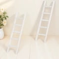 thumbnail image 1 of OUNONA 2Pcs Mini Ladder Adornment Wooden Small Ladder Chic Design Decorative for Home Miniature Display, 1 of 8