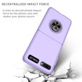 thumbnail image 2 of Compatible with Galaxy Z Flip 2020 Case with Ring Grip Anti-Drop, Allytech Ultra Slim Matte PC Shockproof Finger Ring Holder Car Mount Supported Stand Case for Samsung Z Flip/Z Flip 5G 2020, Purple, 2 of 8