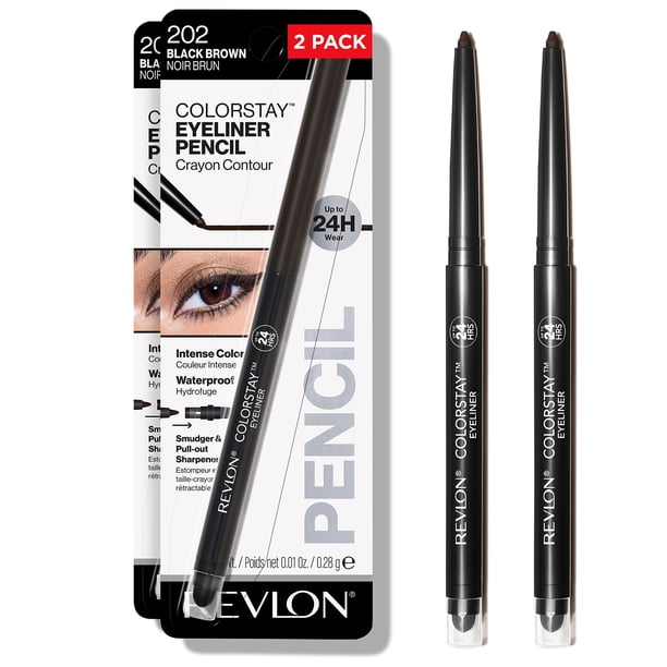 Lápiz delineador de ojos Revlon ColorStay Waterproof 202 Black Brown