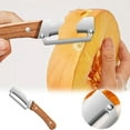 thumbnail image 2 of Premium 2-in-1 Kitchen Peeler with Wooden Handle & Bottle Opener, Sharp Stainless Steel Peeler for Fruits & Vegetables, 2 of 7