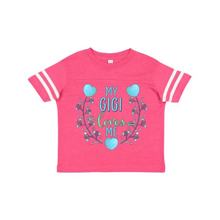 

Inktastic My Gigi Loves Me- Painted Flowers and Hearts Gift Toddler Boy or Toddler Girl T-Shirt