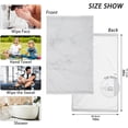 thumbnail image 2 of Coolnut 16x28 Inch Face Hand Towel Set Grey Marble Cotton Washcloths, Quick-Dry Highly Absorbent Bath Towels 2 Pcs for Bathroom Ktichen Travel SPA Gym, 2 of 6