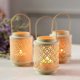 thumbnail image 1 of Candelabro de Metal, Vaso de Cera, Iluminación de Mesa, Centro de Mesa de Navidad, Decoración de Cena, Lámpara de Estilo Vintage, para Salón, con Base de Madera, Diseño de 1er Nivel, Alta, 1 of 8