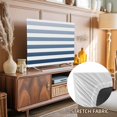 Blue Stripe TV Dust Cover 43 Inch, Gradient Computer Monitor Cover ...