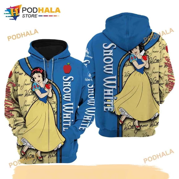 Snow White Disney Unisex Cartoon Graphic 3D Hoodie, T-Shirt, Shirt