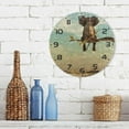 thumbnail image 7 of SKYSONIC Elephant Sitting Wall Clock 10 Inch Silent Non Ticking Round Clock Oil Painting Clock Easy to Read Clock for Living Room Bedroom Bathroom Home Decor, 7 of 7