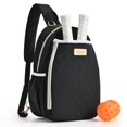 thumbnail image 1 of Bolso de pickleball VELADAY acolchado tipo bandolera con 2 compartimentos, negro, 1 of 8