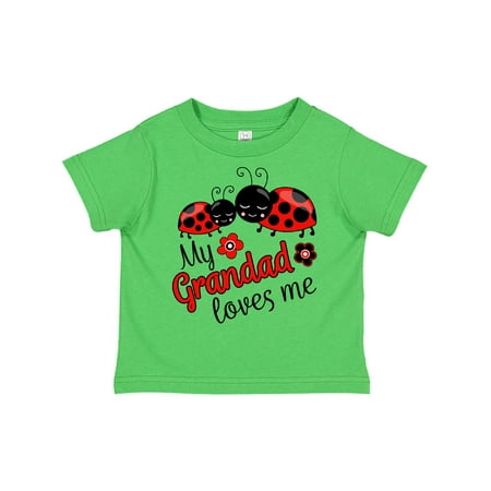 

Inktastic My Grandad Loves Me Cute Ladybugs Gift Toddler Boy or Toddler Girl T-Shirt