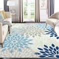 thumbnail image 4 of Washable Folding Back Rug Moroccan Flower Non-Shedding Area Rugs Boho Anti-Slip Area Rug Short Shag Plush Area Rug for Living Room, Bedroom,Children's Room, 4 of 9