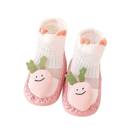

Summer And Autumn Comfortable Toddler Shoes Cute Rabbit Carrot Mushroom Children Mesh Breathable Floor New Breathable Warm Baby Shoes