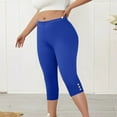 thumbnail image 5 of Wowcloth Women's Fashionable Plus Size Yoga Pants with Elastic Waist and Ankle Button Closure, 5 of 7