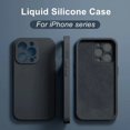 thumbnail image 2 of Funda de silicona líquida Original de lujo para iPhone, carcasa a prueba de golpes para iPhone 14, 13, 12, 11 Pro Max, Mini, 7, 8 Plus, 15, X, XR, XS, MAX, SE, 2 of 5