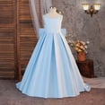 thumbnail image 4 of FYDUU Flower Girl Dress Girls Formal Wedding Pageant Gown with Back Bowknot Sleeveless Dresses A-Line Birthday Party Dress 12 Years, 4 of 9