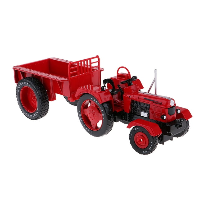 1:18 Vintage Alloy Engineering Tractor Construction Vehicle Vehicle Gift Red
