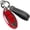 Carbon Fiber /Red, variant on for Lexus Key Fob Cover with Metal Braided Keychain, Upgraded Soft Case for GS GS-F ES IS IS-F RC RC-F NX LX570 RX350/450h (4 buttons) Key Fob Shell
