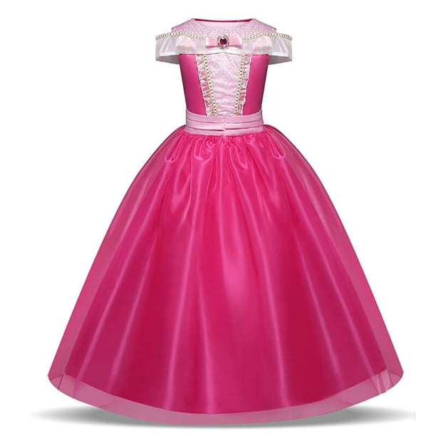 Vestido de princesa para niñas, disfraz de Blancanieves, manga abullonada, fiesta de cumpleaños, Verano Fivean unisex