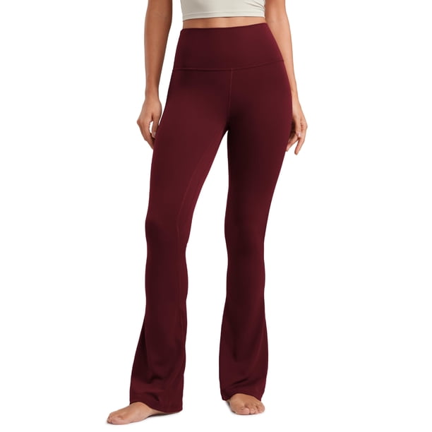 Pantalones CRZ YOGA Butterluxe Mini Acampanados 80 cm Rojo Merlot S