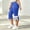 Blue, variant on Women’s Side-Bow Split Flare Capri Pants, High-Rise Waist with Seamless Inner Pockets for Casual Daily Pet Walking Strolls Gray L