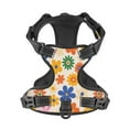 thumbnail image 4 of Gaeub Groovy Daisy Flowers Gaeub Groovy Daisy Flowers No Pull Dog Harness, Secure and Adjustable Pet Vest for Outdoor Activities -, 4 of 9