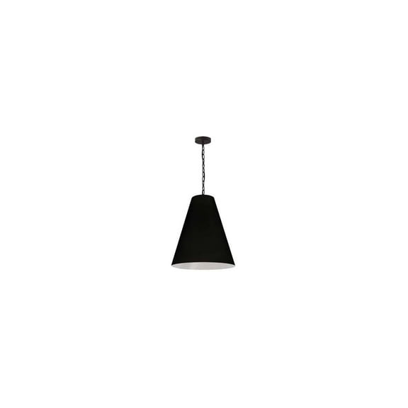 Dainolite - Anaya - 1 Light Medium Pendant-Matte Black Finish-Black  Shade Color