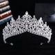 thumbnail image 3 of Zhuge Tiara de boda para novia, diadema de princesa, corona nupcial, joyería para el cabello con diamantes de imitación de cristal, decoración para novia, cumpleaños, graduación, boda (rosa), 3 of 4