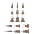 thumbnail image 1 of 15 Pcs Wire Brushes For Drill With 1/4 Inch Shank For Removing Rust Corrosion Paint, 3 Sizes 16Mm, 25Mm, 30Mm, 1 of 5