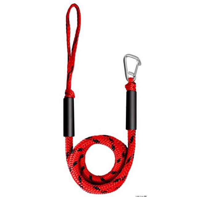 Cuerda elástica para muelle de barco con gancho de acero inoxidable Cuerda elástica para barco Accesorios para automóvil, motocicleta y barco Cuerda de remolque de 4 pies