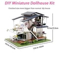 thumbnail image 3 of Musical Handmade Miniature Dollhouse, 1:24 Scale Monet's Garden Mini House Kit, Perfect Holiday Birthday Gift, 3 of 7