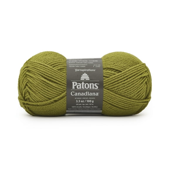 Patons Canadiana Fil - Uni - Vert Printemps