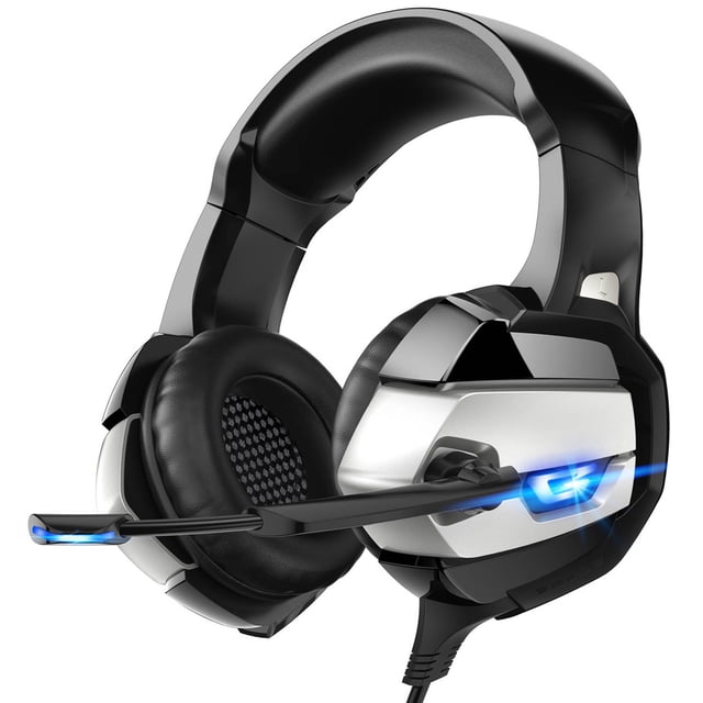K5 Auriculares para juegos con micrófono PC Gamer Auriculares estéreo de 3,5 mm con cancelación Irfora Auriculares