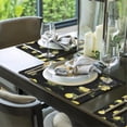 thumbnail image 5 of Fresh Watercolor Lemon Placemats Set of 6 Fabric Placemats Square Placemat for Kitchen Table Heat Resistant, Easy to Clean Table Placemats 12x18 Inch, 5 of 6