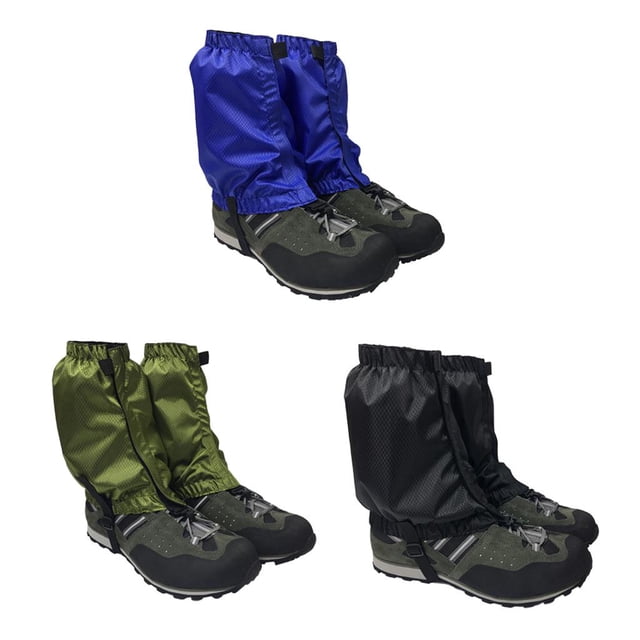 3 pares de s impermeables para senderismo, , caminar, nieve, botas, negro Cola Polainas para caminar