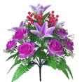 thumbnail image 6 of 2PCS new 18 head simulated rose artificial flower party, wedding decoration, home decoration, anniversary bouquet, couple gift, 6 of 16