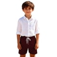 thumbnail image 5 of KAUOD Boys Athletic Shorts Quick Dry Elastic Waist Beach Shorts Summer Casual Loose Basketball Soccer Short Pants, 5 of 5