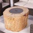 thumbnail image 6 of Brown Aluminum Patio and Outdoor  Round Firepit with Rain Cover, 6 of 7