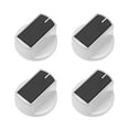 thumbnail image 1 of IFANLANDOR 4pcs Universal Control Knobs Zinc Alloy Temperature Control Black Kitchen Use, 1 of 8