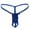 Blue, variant on Mens Underwear Sexy Mini Men's Thong Personality Hoop Low Waist T Pants Swimsuit Underwear