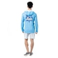thumbnail image 6 of GH by Guy Harvey Men's Long Sleeve Performance Fishing Graphic Hoodie, Bonnie Blue, L, 6 of 6