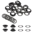 thumbnail image 1 of Juego de 20 ojales con arandelas de 12 mm, kit de ojales de metal cobre para cortinas, lonas, bolsas de cuero DIY, color gunmetal, 1 of 6