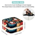 thumbnail image 5 of Christmas Travel-Portable Square Jewelry Organizer Storage Box - Rings, Earrings, Necklaces, and Bracelets Holder for Girls and Women, 5 of 6