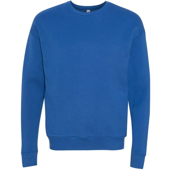 Mens Super-Soft Airlume Cotton/Polyester Fleece Sweatshirt, 2XL Royal Blue