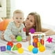 thumbnail image 1 of Juguete elástico de arcoíris para clasificar formas para bebés | Actividad de motricidad fina con cuerdas elásticas | Juego de aprendizaje sensorial para niños pequeños a partir de 6 meses, 1 of 6