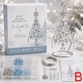thumbnail image 2 of DIY Christmas Tree Beaded Ornament Kit with Pearls Crystals Charms, Beginner-Friendly Holiday Craft for Tree Decor Gift, 2 of 6