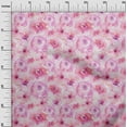 thumbnail image 2 of oneOone Cotton Poplin Fabric Watercolor Floral Print Sewing Fabric BTY 42 Inch Wide, 2 of 4