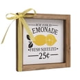 thumbnail image 7 of Lemonade Stand Decorations, Wooden Lemonade Sign, Indoor Summer Lemon Themed Kitchen Room Table Wall Shelf Tiered Tray Farmhouse Home Decor, 7 of 7