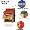 thumbnail image 3 of 3 Pcs Wooden Bird Houses for Outside Bird House with Pole Wood Hanging Birdhouse for Outdoor Small Bird Nest Box for Finch, Bluebird, Cardinals, Hummingbird, Parakeet Garden Perch House, 3 of 6