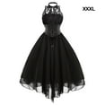 thumbnail image 1 of pitrice Polyester Femmes Robe Dentelle Exquise Remplacement Adultes Enfants Taille Haute à la Mode Filles Dames Parti Robes Noir XXXL, 1 of 6